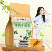 调理肠胃去肝火，清新口气：4gx30袋 仁和 草本三清茶