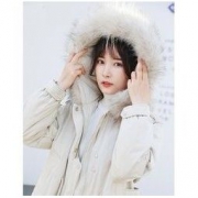 YALU 雅鹿 YB51U662O 女士貉子毛领羽绒服