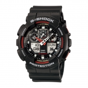 卡西欧(CASIO) G-SHOCK系列 迷彩双显多功能电子表 GA-100-1A4