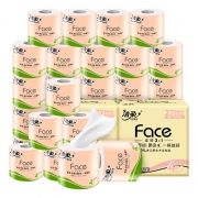 C&S 洁柔 Face系列 卷纸 4层*130g*54卷  *2件