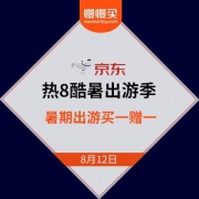 京东商城 热8避暑出游季 暑期出游买一赠一