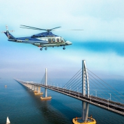 珠海出发 直升机冲上云霄 体验高空视野港珠澳大桥