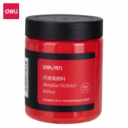 deli 得力 DL-73875 美术绘画丙烯颜料 300ml 大红 *5件