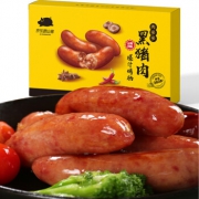 京东跑山猪 肉多多黑猪肉爆汁烤肠 瘦肉率高于95% 400g/袋