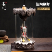 MOSFANTAL 墨凡 哪吒倒流檀香炉创意摆件 18*8/7.5cm