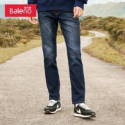 Baleno班尼路 直筒牛仔裤 纯色长裤
