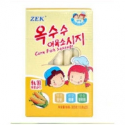 韩国进口ZEK玉米深海鳕鱼肠鱼肉火腿肠海味小吃儿童营养健康休闲零食 20根300g *3件
