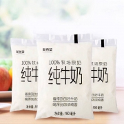 新希望 透明袋装 纯牛奶 180ml*12袋