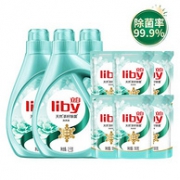 Liby 立白 除菌除螨洗衣液套装 2kgx3瓶+500gx6袋