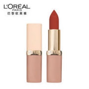 L'OREAL PARIS 巴黎欧莱雅 小粉皮 纷泽丰润雾感唇膏 #312黄昏橘红（3.7g+赠 卸妆水95ml）