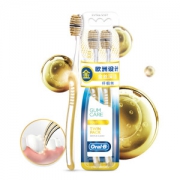 Oral-B 欧乐-B 金丝深洁超细软毛牙刷 2支 *6件