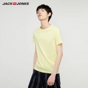 JackJones 杰克琼斯 219201531 男士纯棉纯色T恤
