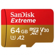 闪迪（SanDisk）64GB TF（MicroSD）存储卡 U3 C10 A2 V30 4K 至尊极速移动版内存卡 读速160MB/s 写速60MB/s *2件