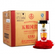 五粮液 出品 五粮 国宾珍藏 52度 500ml*6瓶 箱装 浓香型白酒 *2件