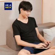 限尺码：百亿补贴：HLA 海澜之家 男士短袖T恤
