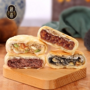 秋香 苏式酥皮月饼礼盒 4味16饼 800g
