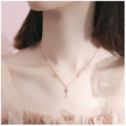 鑫洛莎 S925银仙女许愿棒项链