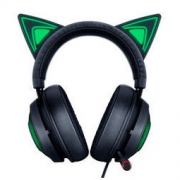 RAZER 雷蛇 北海巨妖 萌猫版 游戏耳机 黑色