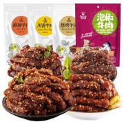 科尔沁 川味麻辣牛肉组合 420g 共4袋 *3件
