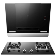 15日0点：ROBAM 老板 CXW-220-25X8+JZT-32B2 侧吸式烟灶套装 黑色 天然气