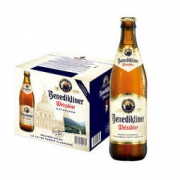 百帝王小麦白啤500ml*12瓶整箱 德国进口 修道院啤酒 Benediktiner *3件