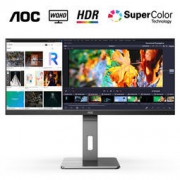 AOC U34P2/BS 34英寸 IPS带鱼屏显示器（1440P、75Hz、98%DCI-P3）