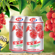 东北第一饮料品牌：宏宝莱 荔枝碳酸饮料 330mlx12罐