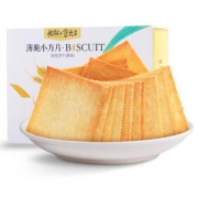 三只松鼠 薄脆小方片饼干 308g/盒