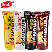 宏途山药薄片分享装网红零食35g*4脆薯片锅巴办公室小吃休闲食品 *2件