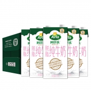 19日0点：Arla 阿尔乐 脱脂纯牛奶 1L*12盒 *2件