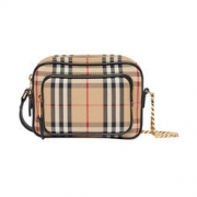 14日10点、考拉海购黑卡会员： BURBERRY 博柏利 8021282 经典格纹相机包