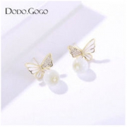 DODOGOGO DG20S0048 金蝴蝶系列套盒（1条项链 1对耳环 1枚戒指）