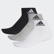 19日0点： adidas 阿迪达斯 男女训练运动袜 3双装