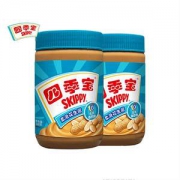SKIPPY 四季宝 柔滑花生酱340g*2 面包拌面蘸料