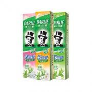 DARLIE 黑人 超白竹炭茶倍健牙膏家庭套装 190g*3支（赠牙刷*3支）