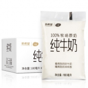 新希望 透明小白袋 牧场原奶 新鲜纯牛奶 180ml*12袋/箱 *5件