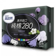 kotex 高洁丝 臻选系列 极薄纯棉卫生巾 280mm 6片装*17件