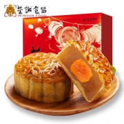 荣诚 广式蛋黄白莲蓉月饼豆沙月饼多口味 720g
