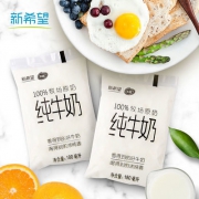 新希望 透明袋装 纯牛奶 180ml*12袋