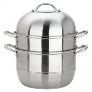 maxcook 美厨 蒸锅 304不锈钢蒸锅 26cm *3件