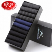Langsha 浪莎 LW289 男士中筒袜子 10双装 *2件