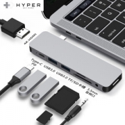 Hyper GN21D 七合一Type-C拓展坞（Type-C/USB3.0*2/HDMI/TF/SD/3.5mm）