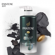 PANTENE 潘婷 无硅油去屑活性炭洗发水 300ml