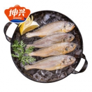 京东PLUS会员、限地区：坤兴 东海小黄鱼 1kg（500g*2袋）16-18条 *7件