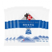 中盐 精制加碘 食用盐400g*6袋