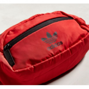 adidas 阿迪达斯 三叶草 红色中款腰包