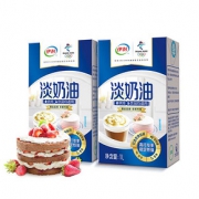 伊利淡奶油1L*2动物性家用烘焙蛋挞原料蛋糕裱花纯乳脂鲜稀奶油