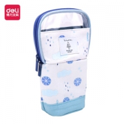 deli 得力 66791 笔袋 清新蓝 *5件