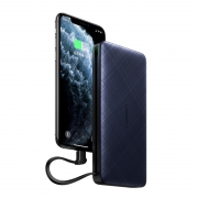 UGREEN 绿联 PB105 MFi认证 自带线移动电源 20000mAh