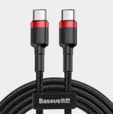 京东PLUS会员： BASEUS 倍思 卡福乐系列 3A 60W Type-C数据线 2米
